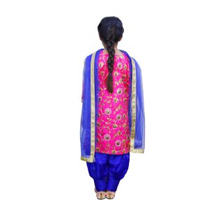 Punjabi Dress for Girls Traditional Folk Dance Costume for Kids - Image 3