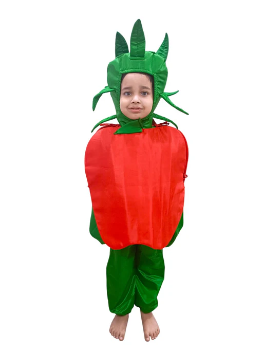 Red Apple Healthy Fruit Kids Fancy Dress Costume