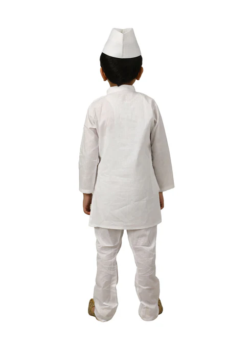Indian Politician Parliamentarian Neta Ji National Leader Kids Fancy Dress Costume - Image 4