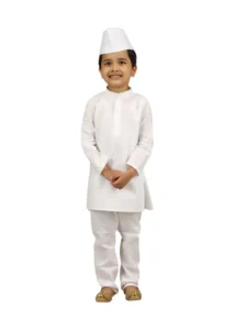 Indian Politician Parliamentarian Neta Ji National Leader Kids Fancy Dress Costume