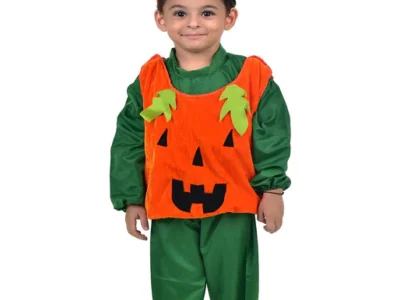 BookMyCostume Pumpkin Vegetable Kids Fancy Dress Costume
