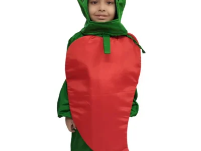 Red Chilli Lal Mirch Vegetable Kids Fancy Dress Costume