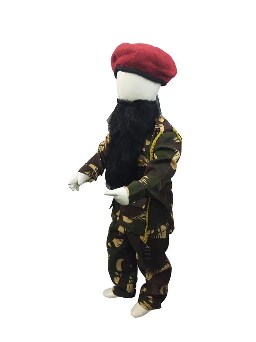 Pakistani Military Special Force Commandos Lookalike Kids Fancy Dress Costume With Beard - Image 4