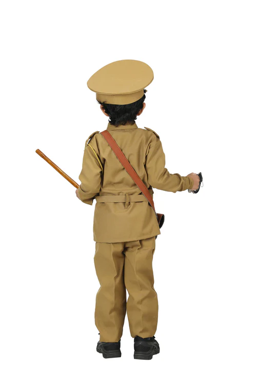 Indian Police Commissioner Profession Community Helper Kids Fancy Dress Costume - Image 4