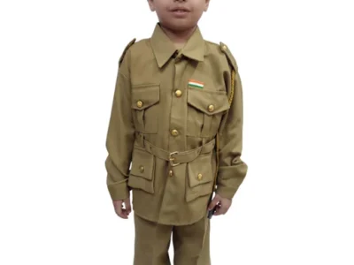 Security Guard Foreign Police Khaki Kids& Adult Fancy Dress Costume