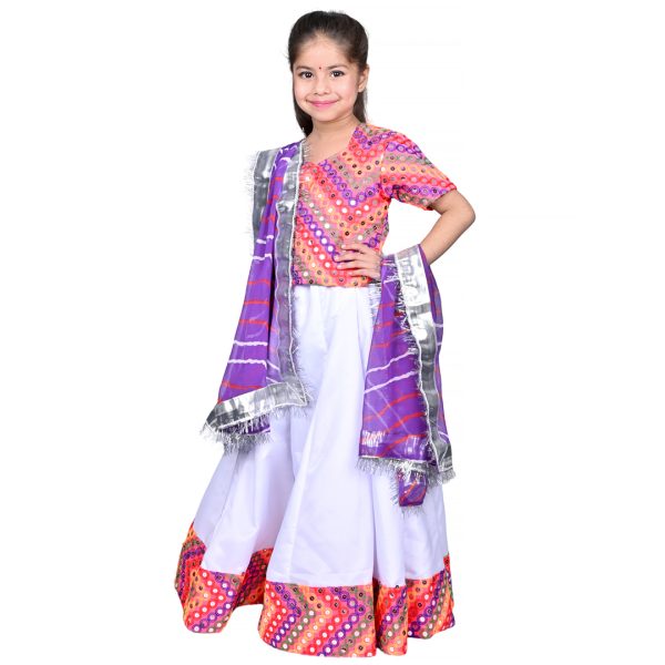 Rajasthani Dress For Girls Kids Indian States & Folk Dance Costume