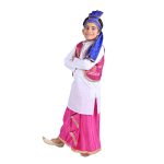 Punjabi Folk Dress in Pink For Boys – Kids Fancy Dress - Image 2