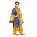 Punjabi Dress for Girls Traditional Folk Dance Costume for Kids - Image 2