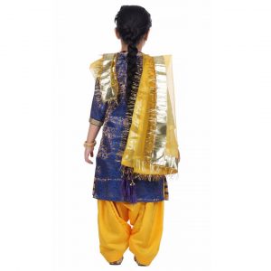 Punjabi Dress for Girls Traditional Folk Dance Costume for Kids - Image 3