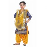 Punjabi Dress for Girls Traditional Folk Dance Costume for Kids