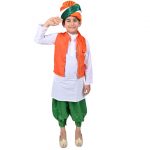 Tricolor Dress For Republic Day/ Independence Day – Tricolour Costume Kurta Jacket Set for Kids - Image 3