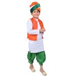 Tricolor Dress For Republic Day/ Independence Day – Tricolour Costume Kurta Jacket Set for Kids