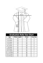 Convocation Graduation Black Gown Costume for Kids - Image 3