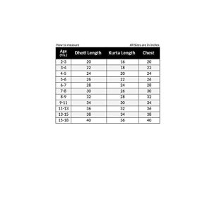 Krishna Dress for Kids Set of 7 Dhoti,Kurta,Mukut,Morpankh,Bansuri,Belt,Motimala - Image 3