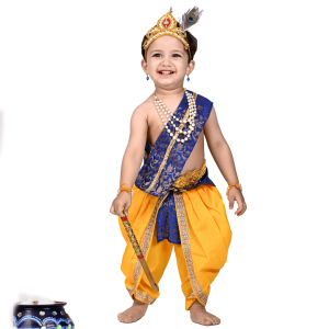 Krishna Dress for Baby Boy Kids Set of 10 Little Krishna Ji Kanha Janmasthmi Costume for Kids