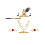 Krishna Dress for Baby Boy Kids Set of 10 Little Krishna Ji Kanha Janmasthmi Costume for Kids - Image 3